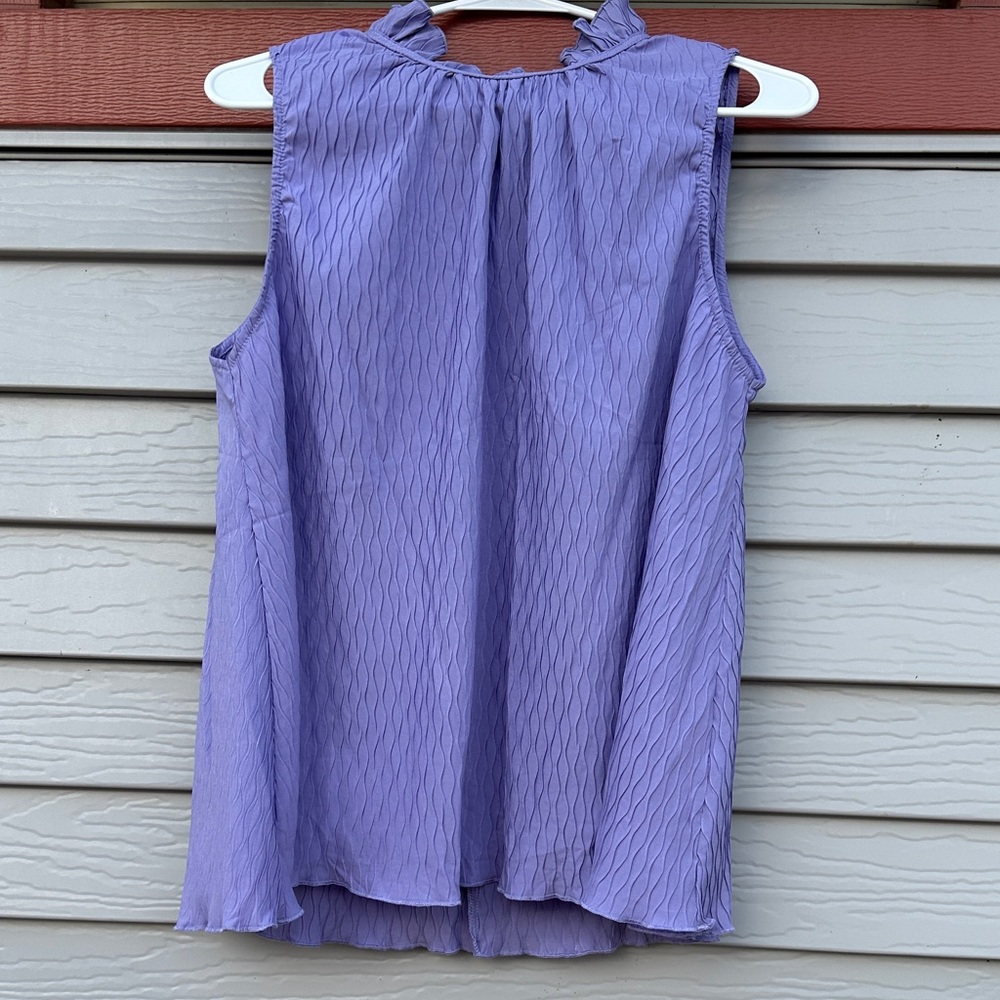 Glam Lavender Sleeveless Blouse